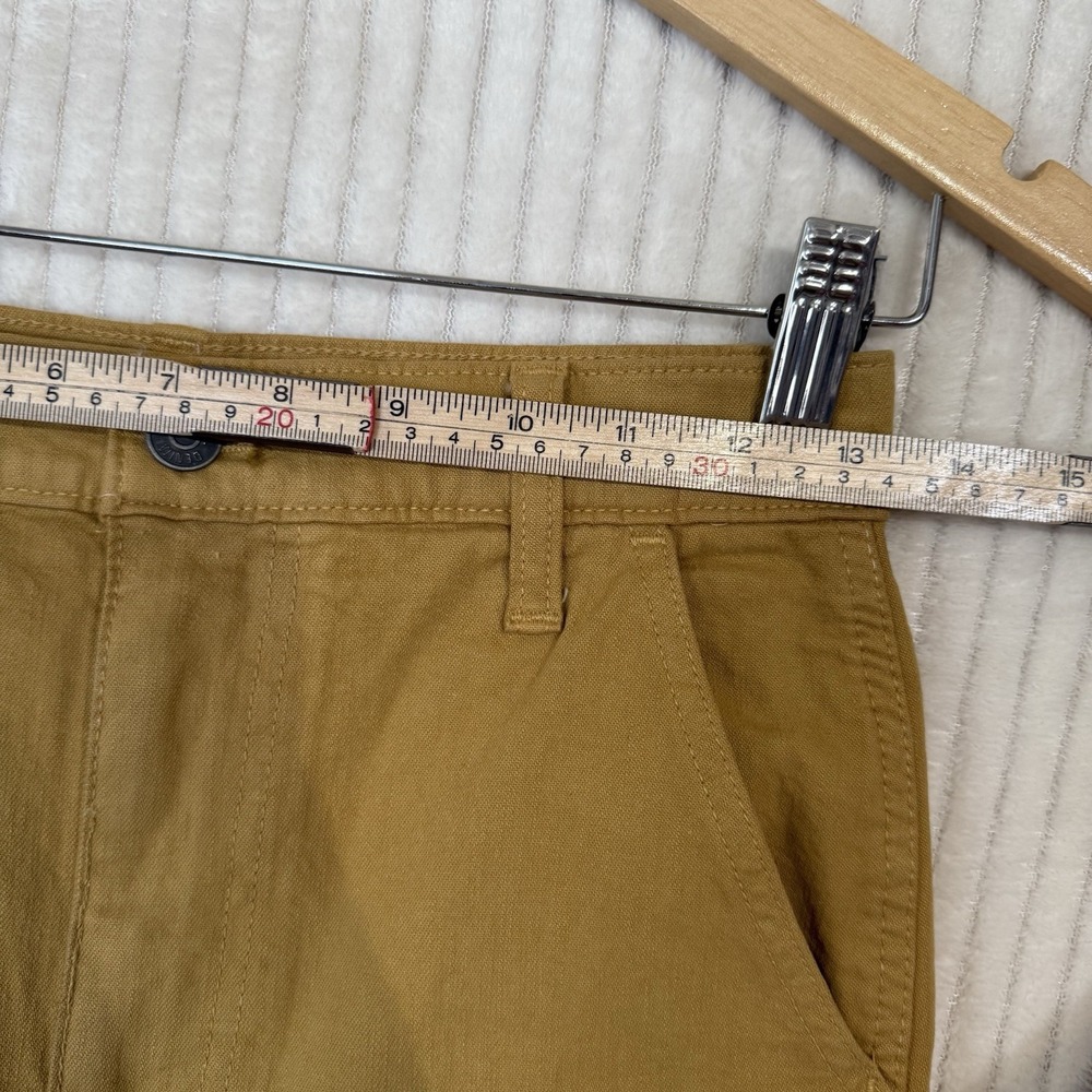 Madewell Jeans Women's Sz 24 Yellow Mustard Cotton Straight leg Pockets - Picture 4 of 16